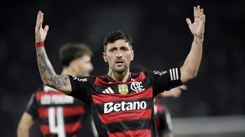 Arrascaeta foi elogiado pela torcida do Flamengo. Foto: Alexandre Loureiro/AGIF