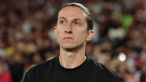 Filipe Luis, treinador do Flamengo – Foto: Thiago Ribeiro/AGIF