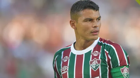 Thiago Silva jogador do Fluminense durante partida contra o Internacional. Foto: Thiago Ribeiro/AGIF