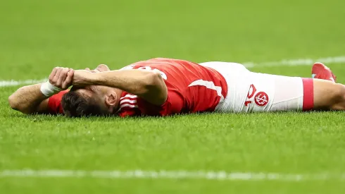 Rafael Borré, atacante do Inter em partida pelo campeonato brasileiro (Foto: Pedro H. Tesch/Getty Images)