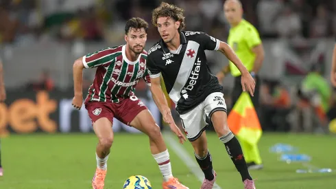 Nuno Moreira jogador do Vasco durante partida contra o Fluminense. Foto: Thiago Ribeiro/AGIF