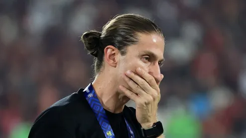 Filipe Luís, técnico do Flamengo em partida pelo Intercontinental (Foto: Buda Mendes/Getty Images)