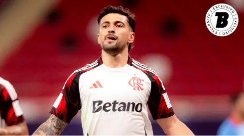 Arrascaeta supera Dembelé antes de Flamengo x PSG. Foto: Adriano Fontes/Flamengo