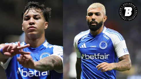 Kaio Jorge e Gabigol em ação pelo Cruzeiro – Fotos: Gilson Lobo/AGIF