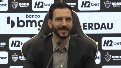 Pedro Daniel CEO do Atlético-MG durante entrevista coletiva