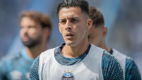 Pavon jogador do Gremio durante partida contra o Corinthians no estadio Arena do Gremio pelo campeonato Brasileiro A 2024. Foto: Liamara Polli/AGIF