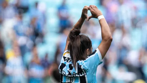 Jogadora do Grêmio. Foto: Maxi Franzoi/AGIF