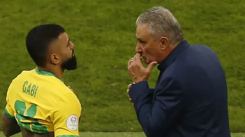 – Tite e Gabigol não se bicam
Foto: Wagner Meier/Getty Images