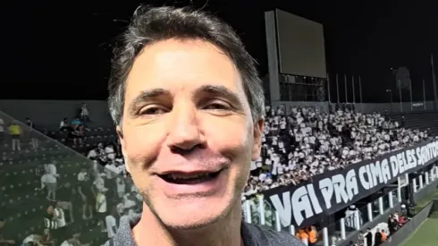 Vagner Frederico durante vídeo publicado na Vila Belmiro