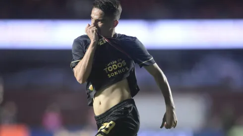 SP – SAO PAULO – 24/08/2025 – BRASILEIRO A 2025, SAO PAULO X ATLETICO-MG – Pablo Maia jogador do Sao Paulo comemora seu gol durante partida contra o Atletico-MG no estadio Morumbi pelo campeonato Brasileiro A 2025. Foto: Alan Morici/AGIF