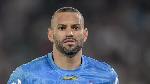 RJ – RIO DE JANEIRO – 23/07/2025 – BRASILEIRO A 2025, FLUMINENSE X PALMEIRAS – Weverton goleiro do Palmeiras durante partida contra o Fluminense no estadio Maracana pelo campeonato Brasileiro A 2025.