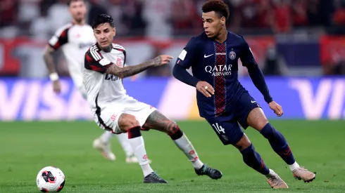 DOHA, QATAR – DECEMBER 17: Desire Doue of Paris Saint-Germain runs with the ball during the FIFA Intercontinental Cup 2025 final match between Paris Saint-Germain and CR Flamengo at Ahmad Bin Ali Stadium on December 17, 2025 in Doha, Qatar. (Photo by Getty Images/Getty Images)