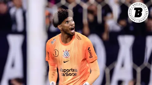 Hugo Souza foi o herói do Corinthians na classificação na Copa do Brasil. Foto: Marcello Zambrana/AGIF