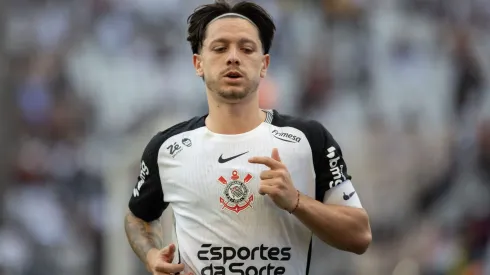jogador do Corinthians durante partida contra o Botafogo no estadio Arena Corinthians pelo campeonato Brasileiro A 2025. Foto: Joisel Amaral/AGIF