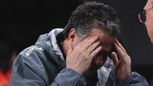 Julio Casares presidente do São Paulo durante partida no Morumbis