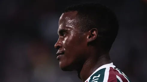 John Arias jogador do Fluminense durante partida contra o Corinthians no estadio Arena Corinthians pelo campeonato Copa do Brasil 2022. Foto: Ettore Chiereguini/AGIF
