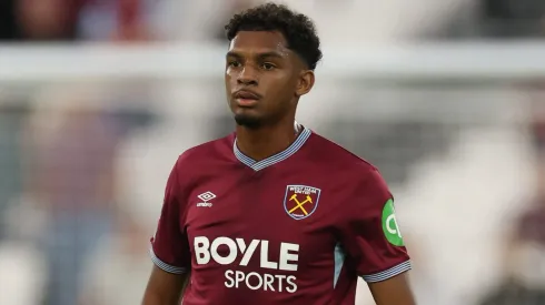 Revelado pelo Palmeiras, Luis Guilherme vive má fase no West Ham e saída pode ocorrer em breve – Foto: Richard Pelham/Getty Images