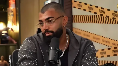 Gabigol em entrevista. Reprodução – Pod Pah
