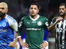 Números de Gabigol, Vitor Roque e Hulk em 2025 são comparados