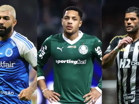 Números de Gabigol, Vitor Roque e Hulk em 2025 são comparados