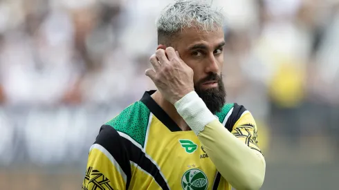 SP – SAO PAULO – 07/12/2025 – BRASILEIRO A 2025, CORINTHIANS X JUVENTUDE – Jandrei goleiro do Juventude durante partida contra o Corinthians no estadio Arena Corinthians pelo campeonato Brasileiro A 2025. Foto: Joisel Amaral/AGIF