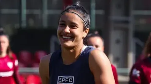 Vi Amaral segue no São Paulo até 2028 – Foto: Giovanna Bastos / São Paulo FC