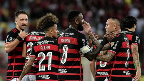 Gerson e Cebolinha, jogando juntos no Flamengo