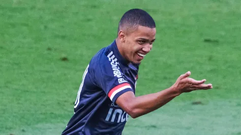 SP – Sao Paulo – 06/09/2020 – BRASILEIRO A 2020, SAO PAULO X FLUMINENSE – Brenner jogador do Sao Paulo comemora seu gol durante partida contra o Fluminense no estadio Morumbi pelo campeonato Brasileiro A 2020. Foto: Marcello Zambrana/AGIF