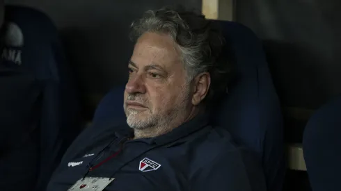 Julio Casares presidente do São Paulo antes da partida contra o Flamengo no estádio Maracanã pelo campeonato Brasileiro A 2024