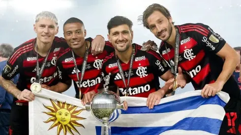 – Flamengo tem muitos uruguaios no elenco
Foto: Gilvan de Souza/Flamengo