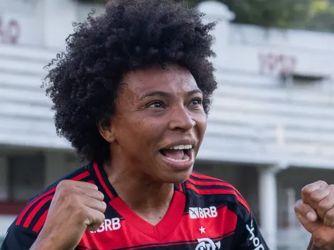 Valéria, atacante do Flamengo, esta de saída para o Internacional
