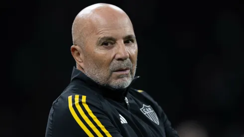 Jorge Sampaoli, técnico do Atletico-MG, durante partida contra o Corinthians no estádio Arena Corinthians pelo campeonato Brasileiro A 2025.