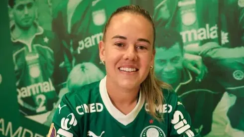 Andressinha segue no clube até 2026 – Foto: Fabio Menotti/Palmeiras