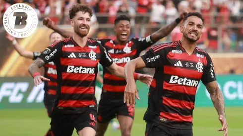 Gol de Danilo é um exemplo da força ofensiva pelo alto do Flamengo em 2025. Foto: Hector Vivas/Getty Images