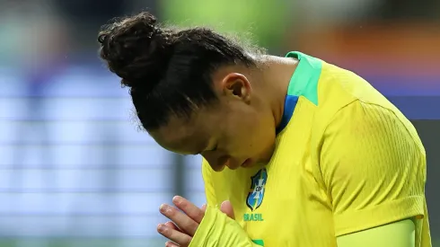 Dudinha comemorando gol contra Portugal. Foto: Lívia Villas Boas/CBF