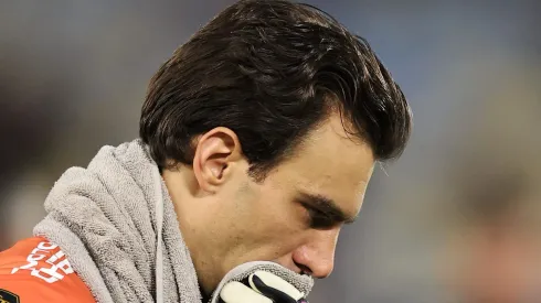 Léo Jardim, goleiro do Vasco em partida pelo campeonato brasileiro (Foto: Buda Mendes/Getty Images)