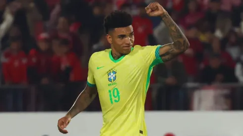 Igor Jesus atuando pela Seleção Brasileira. Foto: Marcelo Hernandez/Getty Images