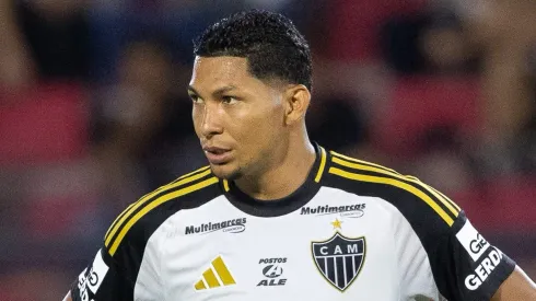 Rony jogador do Atletico-MG lamenta durante partida contra o Bragantino no estadio Cicero De Souza Marques pelo campeonato Brasileiro A 2025. Foto: Joisel Amaral/AGIF