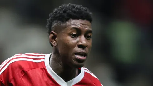 Vitao jogador do Internacional durante partida contra o Atletico-MG no estadio Arena MRV pelo campeonato Brasileiro A 2025. Foto: Gilson Lobo/AGIF