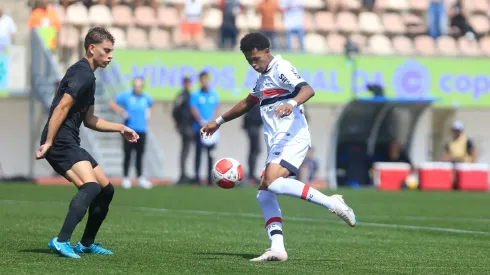 Paulinho brilhou na final da Copinha de 2025, ao marcar dois gols contra o Corinthians Foto: Rubens Chiri, Fernando Roberto e Guilherme Veiga/Saopaulofc.net