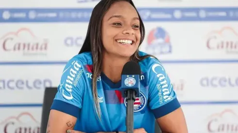 Ju Oliveira, jogadora do Bahia. Foto: Reprodução/Instagram
