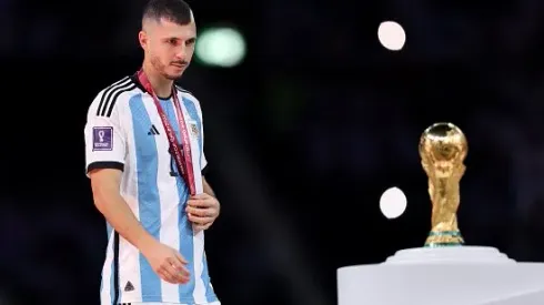 Guido Rodríguez conquistou a Copa do Mundo de 2022. Foto: Clive Brunskill/