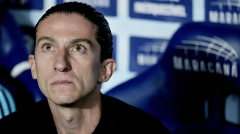 RJ – RIO DE JANEIRO – 19/11/2025 – BRASILEIRO A 2025, FLUMINENSE X FLAMENGO – Filipe Luis tecnico do Flamengo durante partida contra o Fluminense no estadio Maracana pelo campeonato Brasileiro A 2025. Foto: Alexandre Loureiro/AGIF