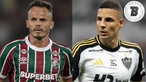 Renê e Guilherme Arana. Fotos: Thiago Ribeiro/AGIF e Joisel Amaral/AGIF