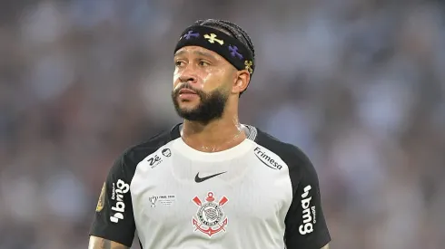 Memphis Depay jogador do Corinthians durante partida contra o Vasco. Foto: Thiago Ribeiro/AGIF