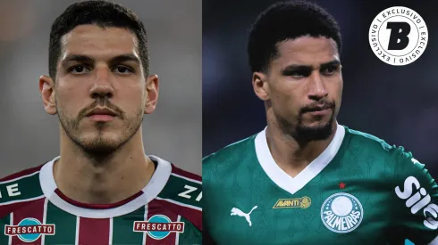 Ex-Fluminense, Nino é um dos alvos do Palmeiras na janela – Fotos: Thiago Ribeiro/AGIF e Ettore Chiereguini/AGIF