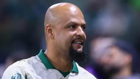 Felipe Melo ex jogador do Palmeiras antes da partida contra o Corinthians no estadio Arena Allianz Parque pelo campeonato Copa Do Brasil 2025