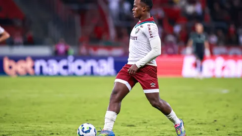 RS – PORTO ALEGRE – 01/06/2025 – BRASILEIRO A 2025, INTERNACIONAL X FLUMINENSE – John Arias jogador do Fluminense durante partida contra o Internacional no estadio Beira-Rio pelo campeonato Brasileiro A 2025. Foto: Maxi Franzoi/AGIF