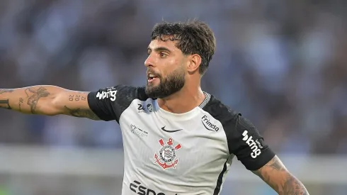 Yuri Alberto jogador do Corinthians durante partida contra o Vasco no estadio Maracana pelo campeonato Copa Do Brasil 2025. Foto: Thiago Ribeiro/AGIF