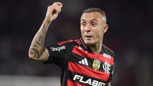 Everton Cebolinha jogador do Flamengo durante partida contra o Fluminense. Foto: Thiago Ribeiro/AGIF